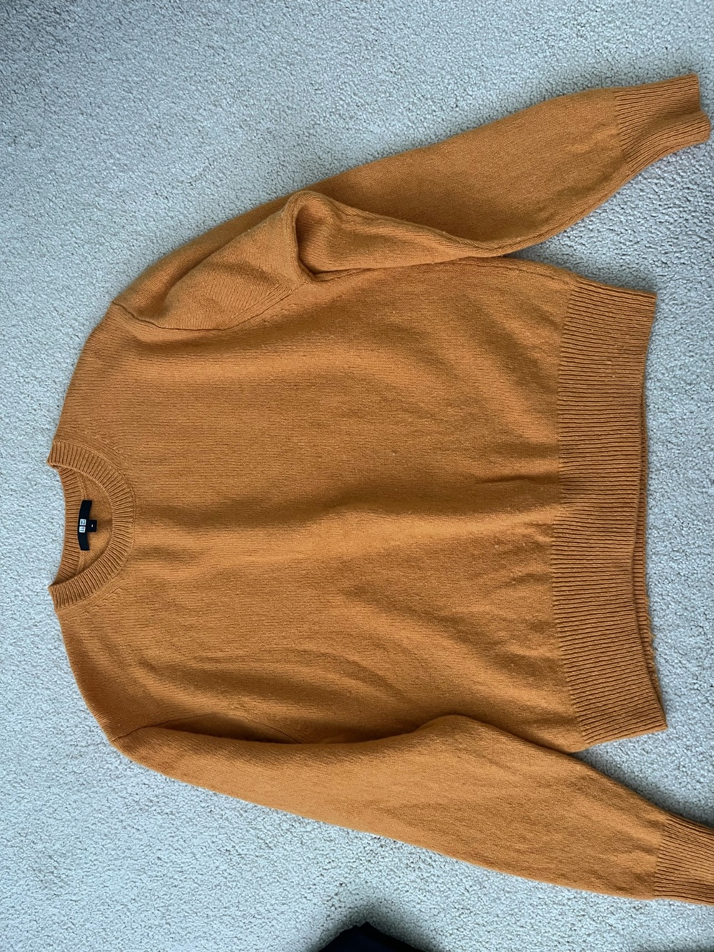 Uniqlo sweater in Burnt Orange